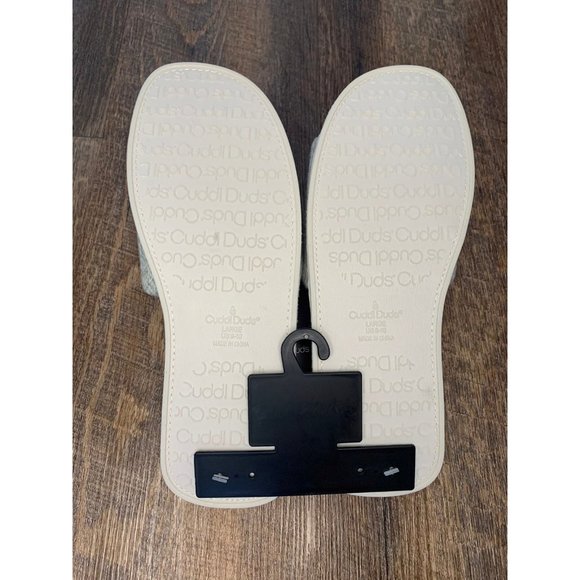Cuddl Duds Women's Rib Twist Slide Slipper Size 9-10 - Picture 4 of 5